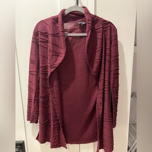 Yak n Yeti Size Small Maroon Cardigan